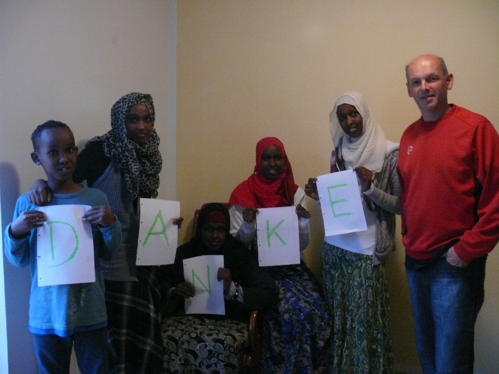 Unterstützung einer Asylantenfamilie aus Somalia